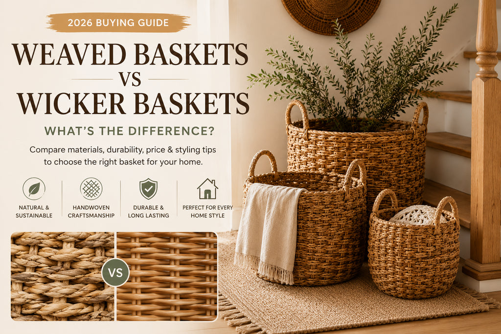 Weaved Baskets vs Wicker Baskets: What's the Difference?