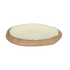 Makrey Red Clay Stone Bowl – Oval Flat 9" | Ivory Matt Glaze | Handcrafted Organic-Edge Ceramic Serving Plate | Bread, Appetizer & Sharing Platter for Restaurant & Home Dining