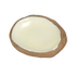 Makrey Red Clay Stone Bowl – Oval Flat 9" | Ivory Matt Glaze | Handcrafted Organic-Edge Ceramic Serving Plate | Bread, Appetizer & Sharing Platter for Restaurant & Home Dining
