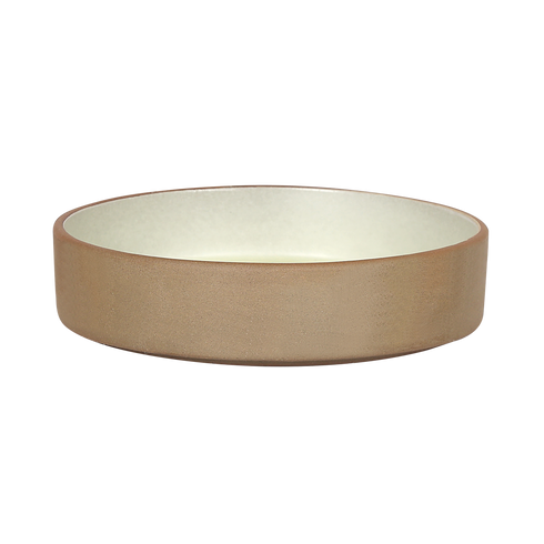 Makrey Red Clay Straight Bowl – 7" | Ivory Matt Glaze | Handcrafted Ceramic Stoneware | 650ML | Soup, Curry & Everyday Serving Bowl for Home & Restaurant