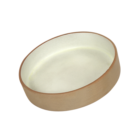 Makrey Red Clay Straight Bowl – 7" | Ivory Matt Glaze | Handcrafted Ceramic Stoneware | 650ML | Soup, Curry & Everyday Serving Bowl for Home & Restaurant