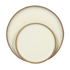 Makrey Ceramic Oval Serving Bowl – Green Flow Studio Reactive Glaze | Beaded Edge Rim | Handcrafted Drip Design | Ideal for Salad, Curry, Pasta & Family-Style Dining