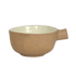 Makrey Red Clay Triangle Soup Bowl with Handle – Ivory Matt Glaze | Handcrafted Ceramic Stoneware | 450ML | French Onion & Soup Bowl for Restaurant & Home Dining