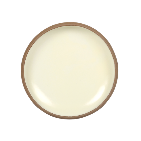Makrey Red Clay Rounded Bowl – 8" | Ivory Matt Glaze | Handcrafted Ceramic Stoneware | 500ML | Salad, Pasta & Family-Style Serving Bowl for Home & Restaurant
