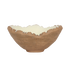 Red Clay Stone Bowl – Oval Deep, Broken-Edge Rim | 1500ML