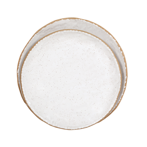 Red Clay Stone Plate Urmi