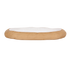 Red Clay Oval Flat Stone Bowl 9"