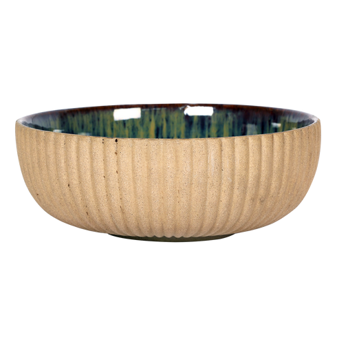 Red Clay Bowl 7"FLUTED (Lw Studio) 1100ml