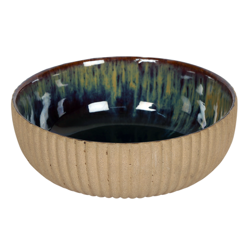 Red Clay Bowl 7"FLUTED (Lw Studio) 1100ml