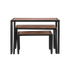 Makrey Wood & Iron Rectangular Riser Table Set of 3 – Buffet Elevation