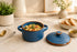 Ceramic Casserole w/ 2Hdls/Lid 4"–5"
