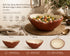 Red Clay Stone Bowl – Oval Deep, Broken-Edge Rim | 1500ML