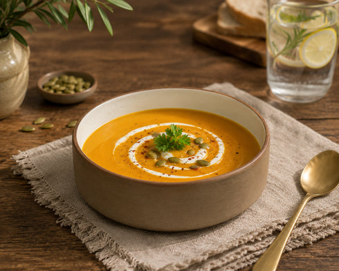 Makrey Red Clay Straight Bowl – 7" | Ivory Matt Glaze | Handcrafted Ceramic Stoneware | 650ML | Soup, Curry & Everyday Serving Bowl for Home & Restaurant