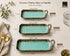 Green Reactive Glaze Ceramic Handled Platter – 3 Sizes
