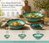 Ceramic Stone Oval Bowl Broken Edge – Green Flow Studio Glaze | S/L/XL Sizes