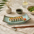 Ceramic Platter (Raised-Edge) Fluted (Green Flw Studio)