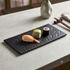 Ceramic Stone Slate Tile 12x6" Black Matt Finish