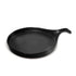 Makrey Ceramic Frypan-Shape Serving Platter – Matte Black | Handcrafted Skillet-Style Tray with Handle | Available in 8" & 12" | Rustic Serving Board for Bread, Appetizers & Tapas