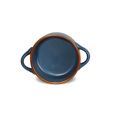 Ceramic Casserole w/ 2Hdls/Lid 4"–5"