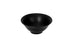 Makrey Ceramic Footed Bowl – 7" Rippled Texture | Matte Black Finish | Handcrafted Conical Noodle & Ramen Bowl for Restaurant & Home Dining