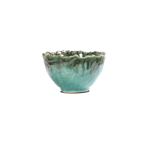 Cer. Stone Plate TRIANGLE 10" (Green Flw Studio)