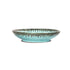 Makrey Ceramic Shallow Bowl 10.5" Hammered Green Glaze