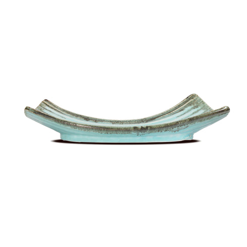 Ceramic Platter (Raised-Edge) Fluted (Green Flw Studio)