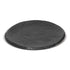 Ceramic Stone Dinner Plate 7.5" 12" Diplomat Black Matt