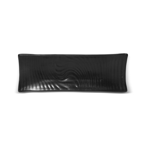 Cer Ceramic Wave Platter - Large, Textured Embossed Design | Handcrafted Wavy Edge Serving Platter | Decorative & Snack Serving Tray for Home & Restaurant