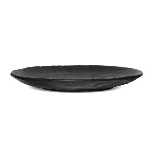 Ceramic Stoneware Plate Set of 5 – Urmi Black Matt Finish, 7", 8.5", 10", 12.5" & 13" | Handcrafted Dinnerware & Tableware Set for Home & Restaurant