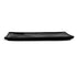 Black Matt Rectangular Ceramic Serving Platter 13x9" | Grooved Stoneware Tray with Depression Design – Ideal for Appetizers, Starters & Party Serving