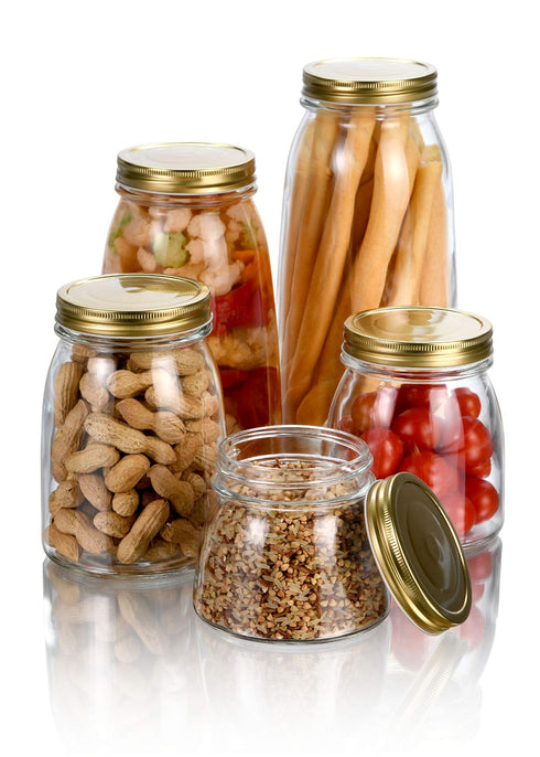 Borgonovo Flexy glass storage jars