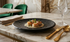 Ceramic Stoneware Plate Set of 5 – Urmi Black Matt Finish, 7", 8.5", 10", 12.5" & 13" | Handcrafted Dinnerware & Tableware Set for Home & Restaurant