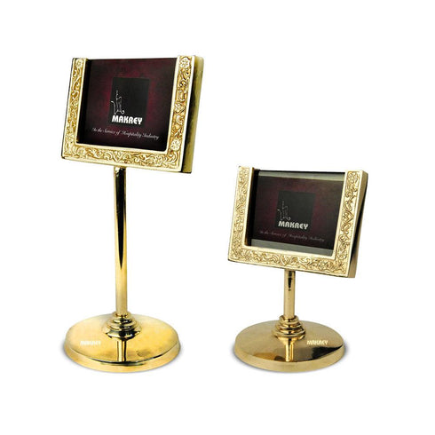 Brass Food Display Stand Angled