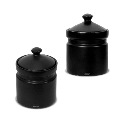 Ceramic Martaban 6"Ht Black