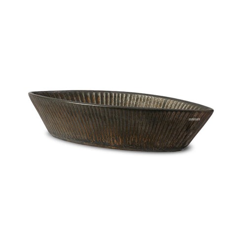 Ceramic Pointed Boat Metallic