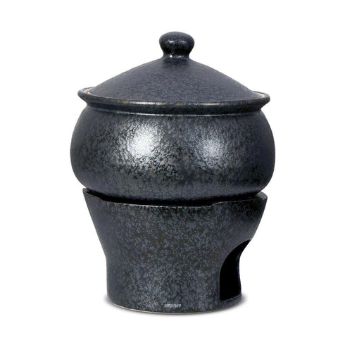 Ceramic Buffet Handi Set Silver Antique CB37