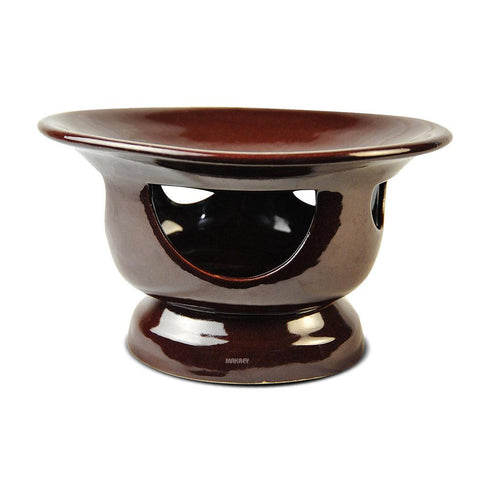 Ceramic Sigri Sapo Dish Oval Angithi Chocolate Brown