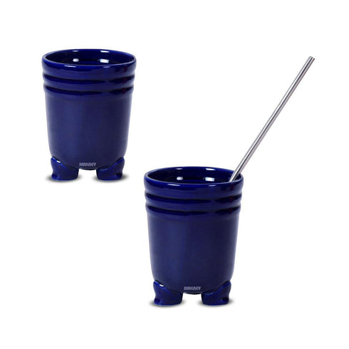 Ceramic Ladle Holder BIG (3-Legs) Blue