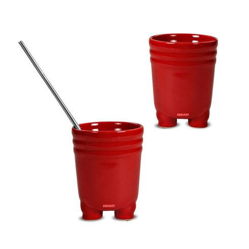 Ceramic Ladle Holder BIG (3-Legs) Red