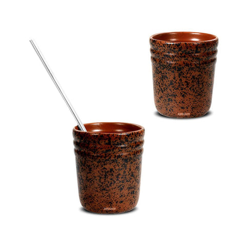 Ceramic Ladle Holder BIG Copper Antique