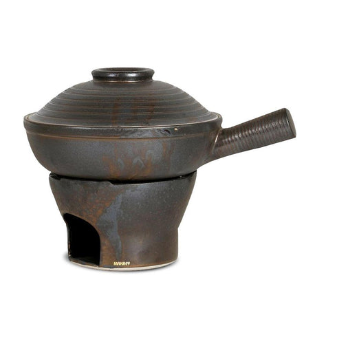 Ceramic Oriental Chaffers w/Hdl Metallic CB72