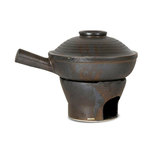 Ceramic Oriental Chaffers w/Hdl Metallic CB72