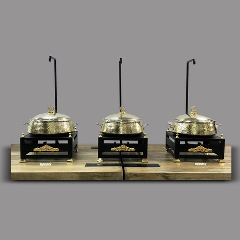 Brass/ss Lagan Chaffers w/Blk Burner CD44