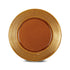 Ceramic Dinner Qtr Plates Georgen Jali-Cut Honey