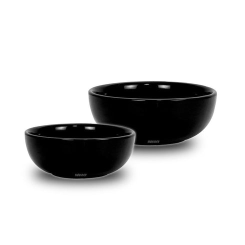 Ceramic Portion Bowl Black Shiny