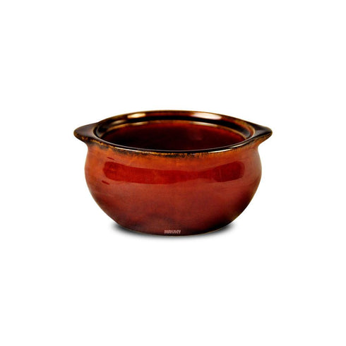 Ceramic Soup Bowl w/2Ears Hdl Lw