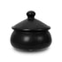 Ceramic Biryani Handi Rounded w/Lid Blk Matt