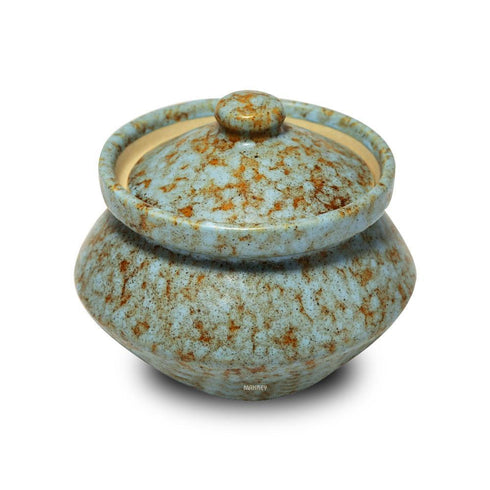 Ceramic Biryani Handi Maurya w/Lid Grey Speckles