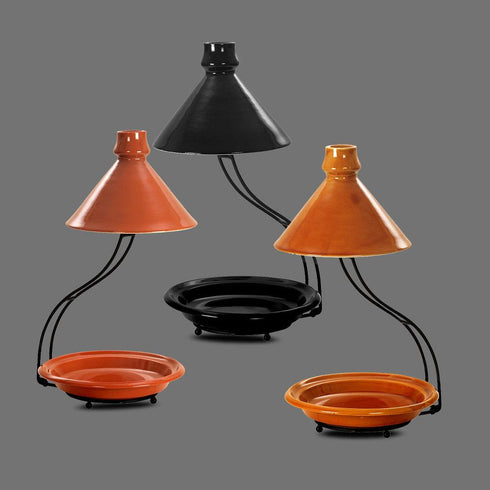 Ceramic Tagines w/WI Hanging Lid Stand